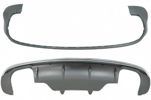 Difuzor Bara Spate compatibil cu Audi Q5 8R 2009-2016 Gri Platinat - Img 3