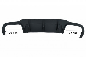 Difuzor Bara Spate compatibil cu Mercedes C-Class W204 C204 AMG Sport Line 2012-2014 Limousine Coupe - Img 8