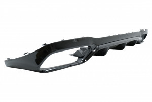 Difuzor Bara Spate compatibil cu Mercedes E-Class W213 2016-2019 E63 Design Negru Lucios - Img 3