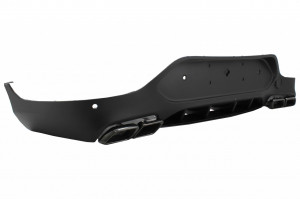 Difuzor Bara Spate compatibil cu Mercedes GLC Coupe C253 Sport Line 2015-2019 GLC63 Design Evacuari Negre - Img 4