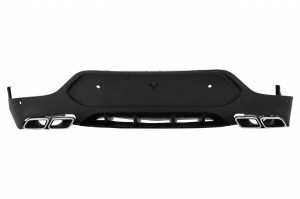 Difuzor Bara Spate compatibil cu Mercedes GLC Coupe C253 Sport Line 2015-2019 GLC63 Design Evacuari Crom - Img 2