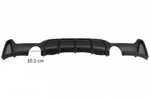 Difuzor Bara Spate Cu Evacuare Dubla compatibil cu BMW Seria 4 F32 F33 F36 2013-2019 Negru - Img 3