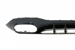 Difuzor Bara Spate cu Evacuari Negre compatibil cu Mercedes A-Class W177 Hatchback 2018-> si Capace Oglinzi - Img 5