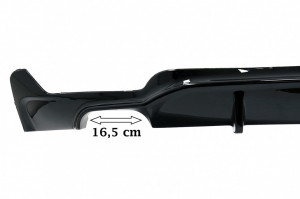 Difuzor Bara Spate Cu O Singura Evacuare compatibil cu BMW F32 4 Series M Performance Design 2013-> Negru Lucios - Img 4