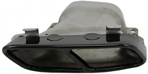 Difuzor Bara Spate cu Oranamente Evacuare compatibil cu Mercedes CLA X117 W117 2013-2018 Facelift CLA45 Look Negru - Img 6