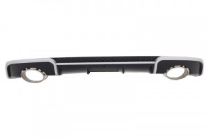 Difuzor Bara Spate cu Ornamente evacuare compatibil cu Audi A3 8V Hatchback Sportback 2012-2015 RS3 Design