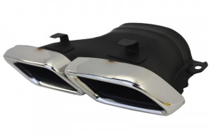 Difuzor Bara Spate cu Ornamente Evacuare compatibil cu Mercedes C-Class C205 A205 Coupe Cabriolet 2014-2019 C63 Design - Img 7