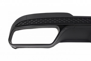 Difuzor Bara Spate cu Ornamente Evacuare compatibil cu MERCEDES E-Class W212 S212 AMG Sport Line Facelift 2013-2016 Negru E63 Design - Img 2