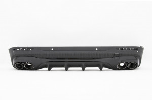 Difuzor Bara Spate cu Ornamente Evacuare compatibil cu Mercedes GLB X247 SUV 2020-> Night Package