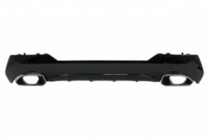 Difuzor Bara Spate cu Ornamente Evacuare Crom compatibil cu BMW 4 Series G22 G23 M Sport 2020-> M440i Design