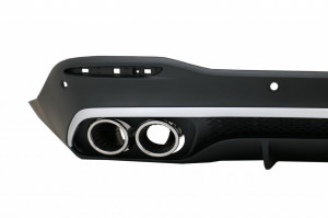 Difuzor Bara Spate cu Ornamente Evacuare Crom compatibil cu Mercedes GLE W167 SUV 2019-> GLE53 Design - Img 3