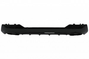 Difuzor Bara Spate cu Ornamente Evacuare Negre compatibil cu BMW 4 Series G22 G23 M Sport 2020-> M440i Design - Img 2