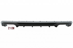 Difuzor Bara Spate cu Ornamente toba compatibil cu Audi A3 8V Facelift Hatchback Sportback (2016-2019) S3 Design pentru Bara Standard - Img 2