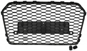 Difuzor Bara Spate cu Ornamente toba si Grila compatibil cu Audi A6 4G Facelift S-Line 2015-2018 RS6 Design - Img 2