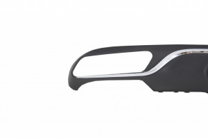 Difuzor Bara Spate cu Ornamente Tobe compatibil cu Mercedes E-Class W213 S213 Standard 2016-2019 E63 Design Crom - Img 4