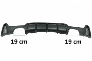 Difuzor Bara Spate Evacuare Dubla compatibil cu BMW F32 F33 F36 4 Series M Performance Design (2013-) - Img 3