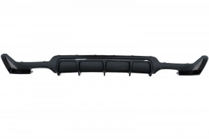 Difuzor Bara Spate Evacuare Dubla compatibil cu BMW Seria 4 F32 F33 F36 2013-2019 M Performance Design Carbon Film Coating