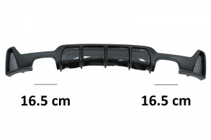 Difuzor Bara Spate Evacuare Dubla compatibil cu BMW Seria 4 F32 F33 F36 2013-2019 M Performance Design Carbon Film Coating - Img 4