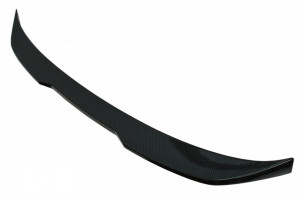 Difuzor Bara Spate Evacuare Dubla cu Eleron Portbagaj compatibil cu BMW 5 Series G30 2016-2019 540 M Performance Design Carbon Look - Img 7