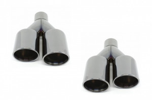 Difuzor Bara Spate Evacuare Dubla cu Ornamente Tobe Negre compatibil cu BMW Seria 3 F30 F31 2011-2019 M Design - Img 6