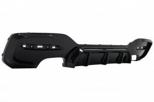 Difuzor Bara Spate Evacuare Dubla Negru Lucios compatibil cu BMW Seria 1 F20 F21 LCI 2015-2019 - Img 3