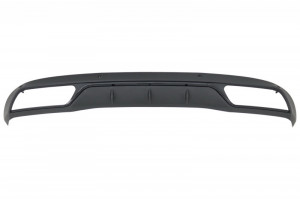 Difuzor Bara Spate Mercedes C-Class W205 S205 2014-> C63 A-Design compatibil cu Bara Standard cu Ornamente Evacuare Crom - Img 2