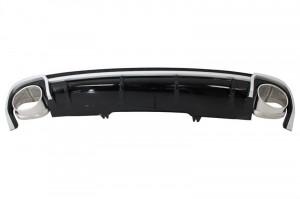Difuzor Bara Spate si Ornamente Evacuare compatibil cu Audi A4 B9 8W (2016-2018) Sedan Avant RS4 Desing - Img 2