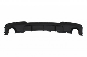 Difuzor de aer cu evacuare dubla compatibil cu BMW F10 F11 Seria 5 Non-LCI LCI 2011-2017 M-Technik Design Negru Lucios - Img 4