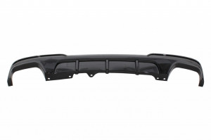 Difuzor de aer cu evacuare dubla compatibil cu BMW F10 F11 Seria 5 2011-2017 M-Performance Design Negru Lucios