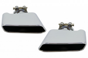 Difuzor de aer cu evacuare dubla compatibil cu BMW F10 Seria 5 2011-2017 550I Design+Tobe Ornamente Sistemul de Evacuare