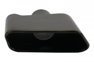 Difuzor de aer cu Evacuare Dubla si Ornamente Editie Neagra compatibil cu BMW F10 F11 Seria 5 2011-2017 M-Performance 550i Design - Img 5
