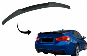 Eleron Portbagaj compatibil cu BMW Seria 4 F32 2013-> M4 CSL Design Negru Mat - Img 2