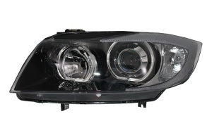 Faruri Angel Eyes compatibil cu BMW Seria 3 E90 Sedan E91 Touring 2005-2011 Negru - Img 2