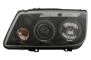 Faruri Angel Eyes compatibil cu VW Bora 1998-2005 Negru - Img 2