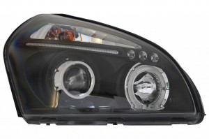 Faruri Angel Eyes compatibil Hyundai Tucson 2004-2010 Negre - Img 2