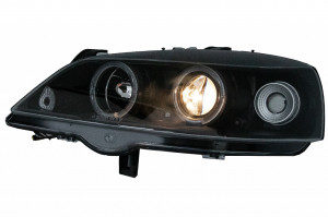 Faruri compatibil cu Opel Astra G 1997-2004 ANGEL EYES BLACK - Img 3