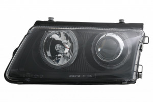 Faruri compatibil cu VW Passat 3B (1996-2000) pozitie angeleyes negru - Img 2