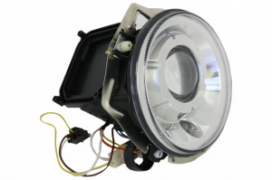 Faruri Crom compatibil cu Mercedes G-Class W463 1989-2012 Bi-Xenon Look - Img 4