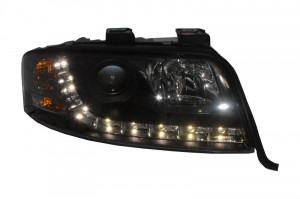 Faruri DAYLINE compatibil cu Audi A6 2001-2004 Negru - Img 4