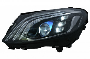 Faruri Full LED compatibil cu Mercedes C-Class W205 S205 2014-2020 LHD W222 Design - Img 2