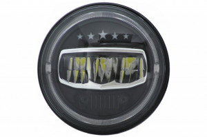 Faruri Full LED CREE Dublu Proiector compatibil cu Jeep Wrangler JK TJ LJ JL 1997-2017 5 Stars Design - Img 2