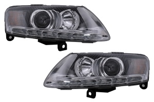 Faruri LED compatibil cu Audi A6 4F C6 2008-2011 Conversie pentru Xenon la Facelift Design