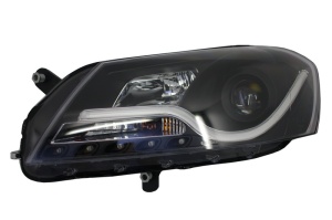 Faruri LED DRL compatibil cu VW Passat B7 2010-2014 Negru - Img 2