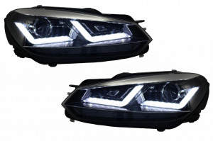 Faruri Osram LED compatibil cu VW Golf 6 VI (2008-2012) Crom LEDriving Semnal Dinamic - Img 3