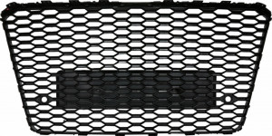 Grila Bara Fata compatibil cu Audi A8 D4 Facelift 2014-2017 RS8 Design Negru Lucios - Img 3
