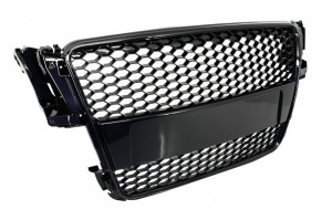 Grila Centrala compatibil cu Audi A5 2007-2011 RS Design Negru Lucios - Img 2
