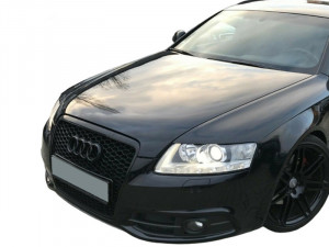 Grila Centrala compatibil cu AUDI A6 4F C6 2004-2011 RS Design Negru Mat - Img 4