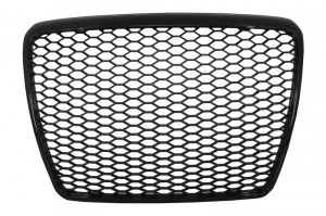 Grila Centrala compatibil cu AUDI A6 4F2 C6 2004-2011 RS Design Negru Lucios
