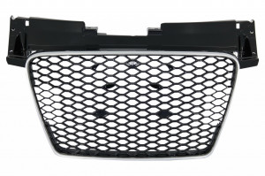 Grila Centrala compatibil cu AUDI TT 8J 2006-2014 RS Design Crom Negru Lucios