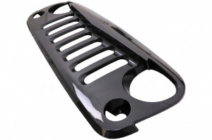 Grila Centrala compatibil cu JEEP Wrangler, Rubicon JK 2007-2017 Angry Bird Design Carbon Film - Img 3